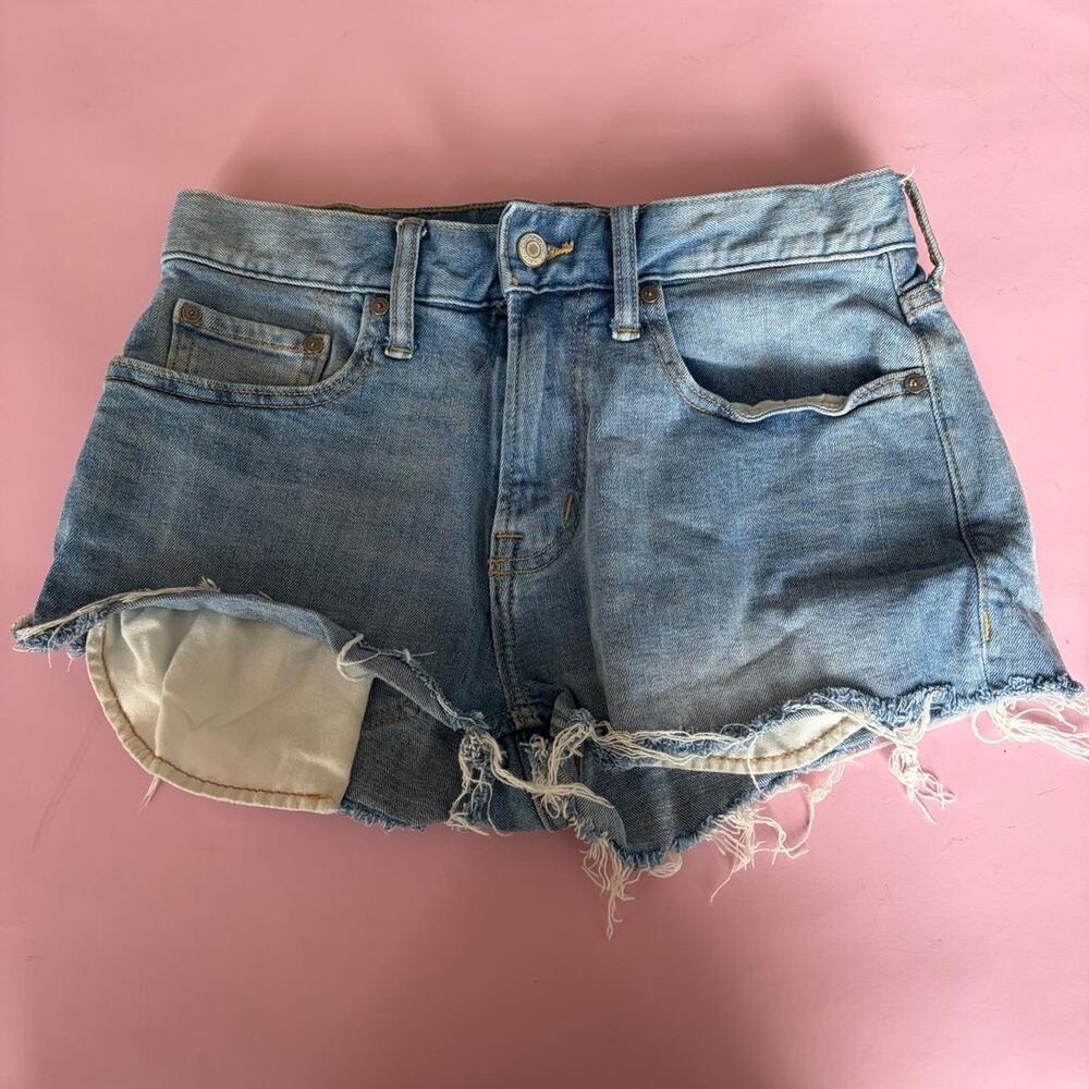 Old Navy blue denim cutoffs